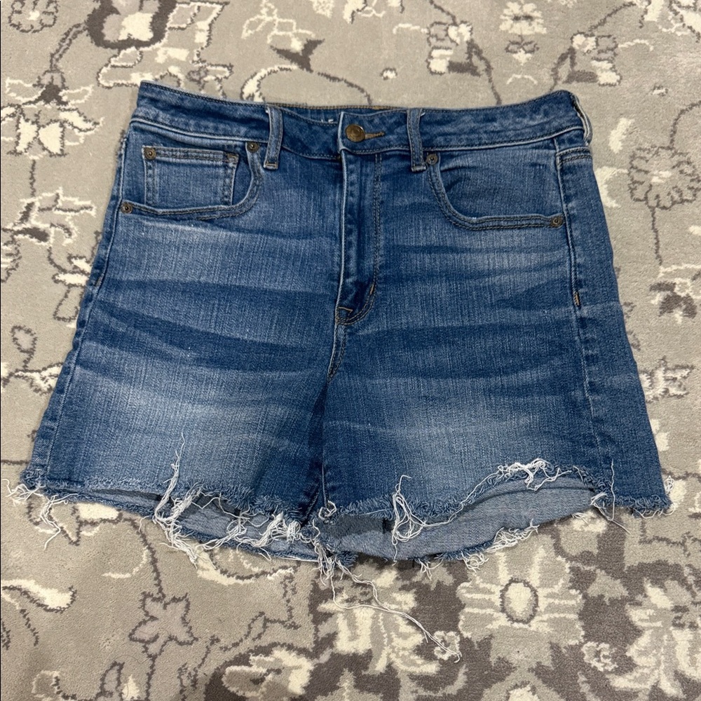 American Eagle Outfitters Super High Rise Shortie Denim Shorts